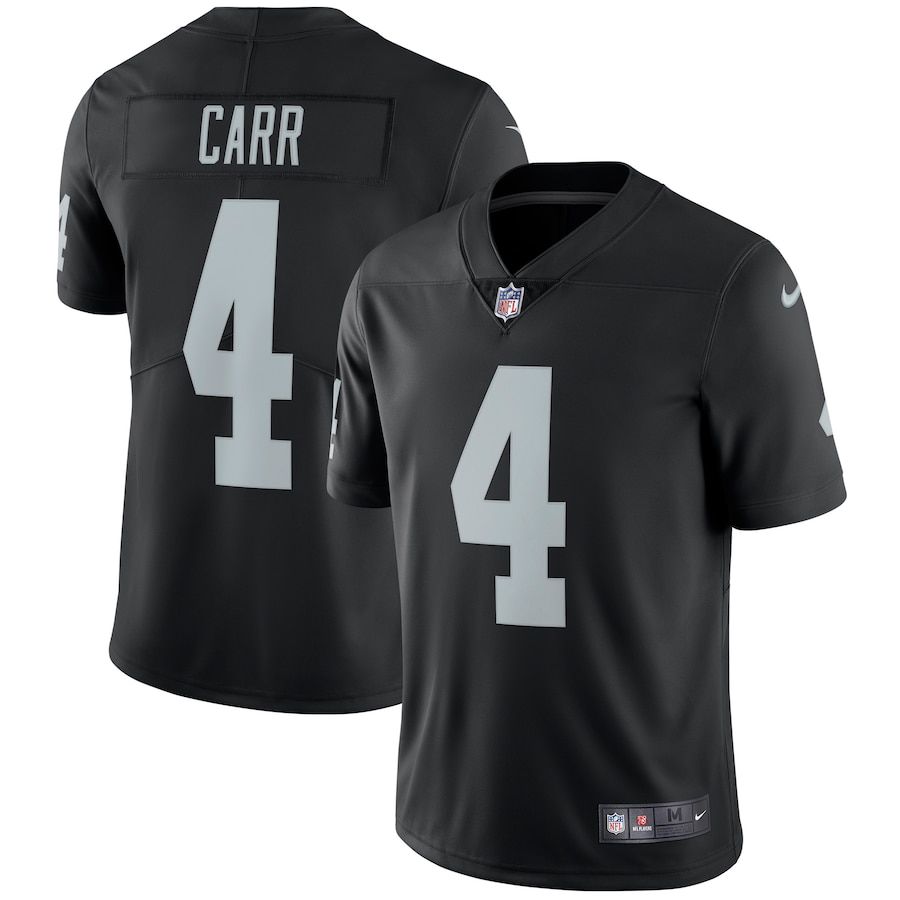 Men Oakland Raiders #4 Derek Carr Nike Black Vapor Untouchable Limited Player NFL Jersey->oakland raiders->NFL Jersey